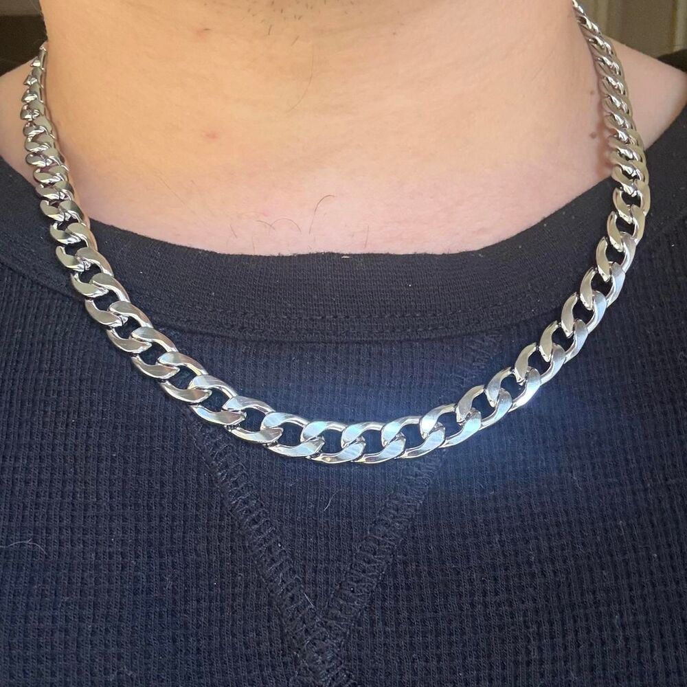 Unbranded Men's Silver and Black Jewellery